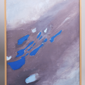 Lõuendil repro Kaari Sibrits maalist “Blue Shallows” 2